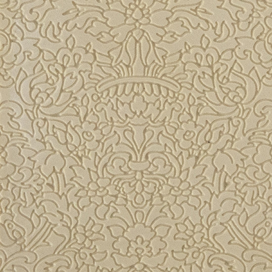 Texture Tile - Formal Rose Fineline. Beige Texture Tiles are flexible, washable and can be used with any soft clay. Spritz with CoolSlip or dust on Dry Powder Release for stick-free impressions when using metal clay and polymer clay.