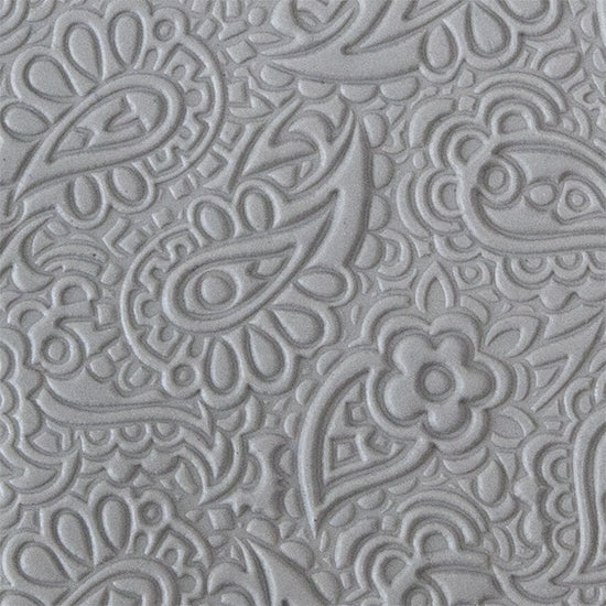 Texture Tile - Paisley sample rolled into clay