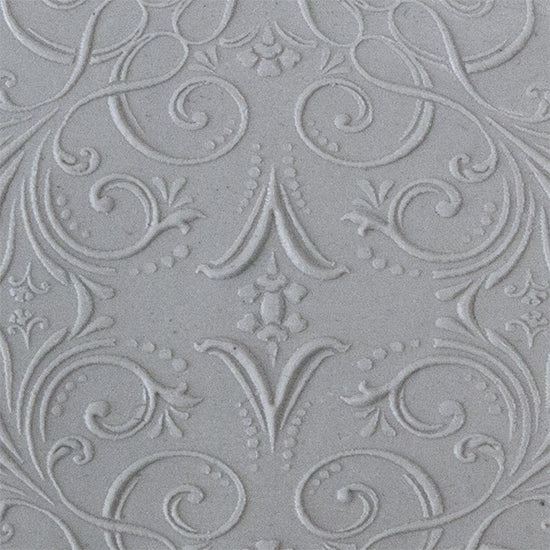 Texture Tile - Victorian Elegance Embossed sample rolled into clay