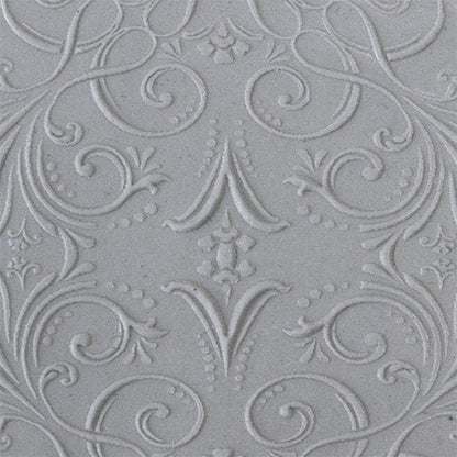 Texture Tile - Victorian Elegance Embossed sample rolled into clay