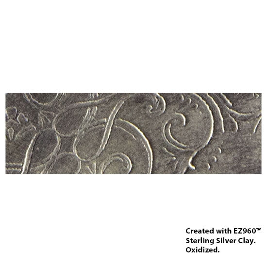 Texture Tile - Victorian Elegance Embossed silver sample