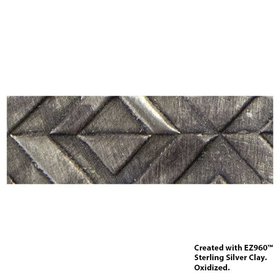 Texture Tile - Intersecting Frames silver sample