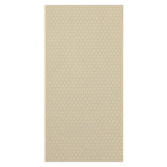 Texture Tile - Honeycomb Fineline. Beige Texture Tiles are flexible, washable and can be used with any soft clay. Spritz with CoolSlip or dust on Dry Powder Release for stick-free impressions when using metal clay and polymer clay.