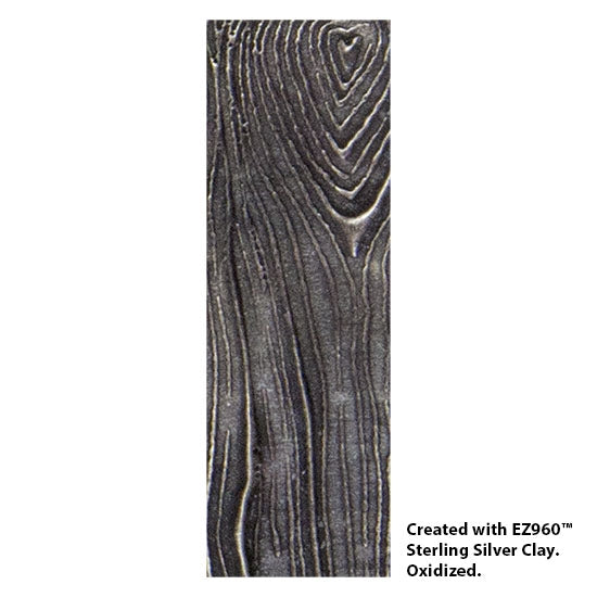 Texture Tile - Wood Grain Love silver sample