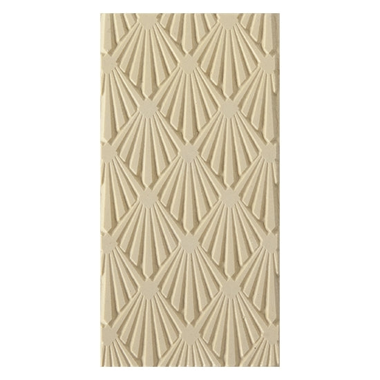 Texture Tile - Deco Diamond. Beige Texture Tiles are flexible, washable and can be used with any soft clay. Spritz with CoolSlip or dust on Dry Powder Release for stick-free impressions when using metal clay and polymer clay.