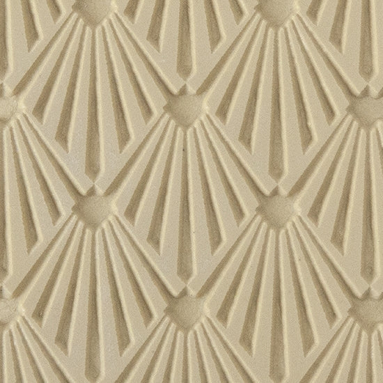 Texture Tile - Deco Diamond Embossed. Beige Texture Tiles are flexible, washable and can be used with any soft clay. Spritz with CoolSlip or dust on Dry Powder Release for stick-free impressions when using metal clay and polymer clay.