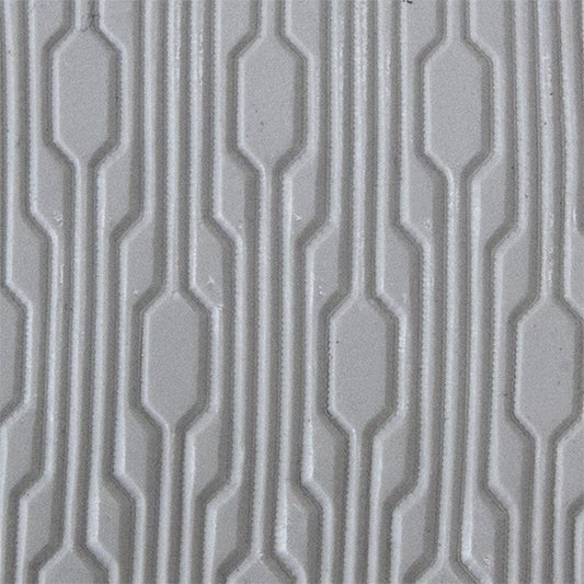 Texture Tile - Interlocking sample rolled into clay