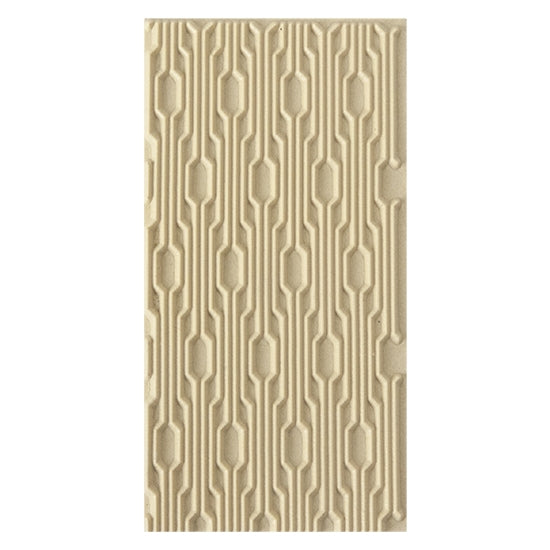 Texture Tile - Interlocking. Beige Texture Tiles are flexible, washable and can be used with any soft clay. Spritz with CoolSlip or dust on Dry Powder Release for stick-free impressions when using metal clay and polymer clay.