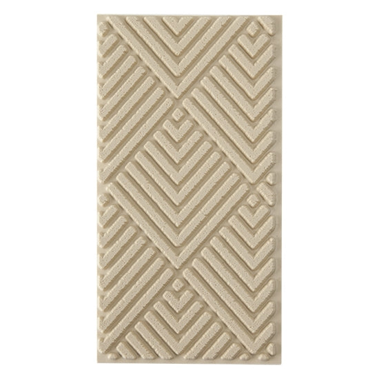 Texture Tile - Faded Square Pointers. Beige Texture Tiles are flexible, washable and can be used with any soft clay. Spritz with CoolSlip or dust on Dry Powder Release for stick-free impressions when using metal clay and polymer clay.