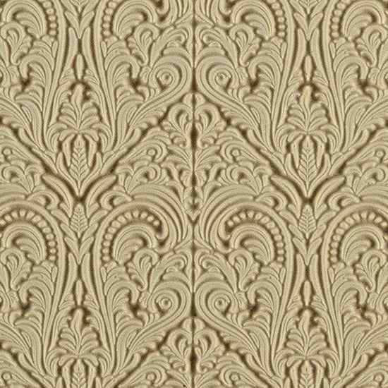 Texture Tile - Victorian Tapestry. Beige Texture Tiles are flexible, washable and can be used with any soft clay. Spritz with CoolSlip or dust on Dry Powder Release for stick-free impressions when using metal clay and polymer clay.