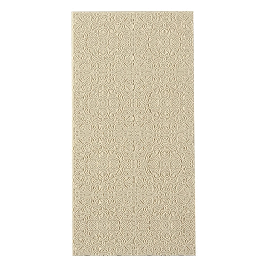 Texture Tile - Heart Laced. Beige Texture Tiles are flexible, washable and can be used with any soft clay. Spritz with CoolSlip or dust on Dry Powder Release for stick-free impressions when using metal clay and polymer clay.