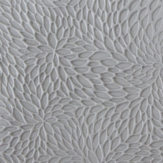 Texture Tile - Interwoven Leaves sample rolled into clay