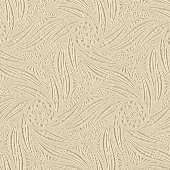 Texture Tile - Vortex Jungle. Beige Texture Tiles are flexible, washable and can be used with any soft clay. Spritz with CoolSlip or dust on Dry Powder Release for stick-free impressions when using metal clay and polymer clay.