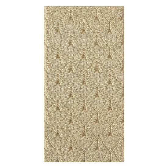 Texture Tile - Blooming Lotus. Beige Texture Tiles are flexible, washable and can be used with any soft clay. Spritz with CoolSlip or dust on Dry Powder Release for stick-free impressions when using metal clay and polymer clay.