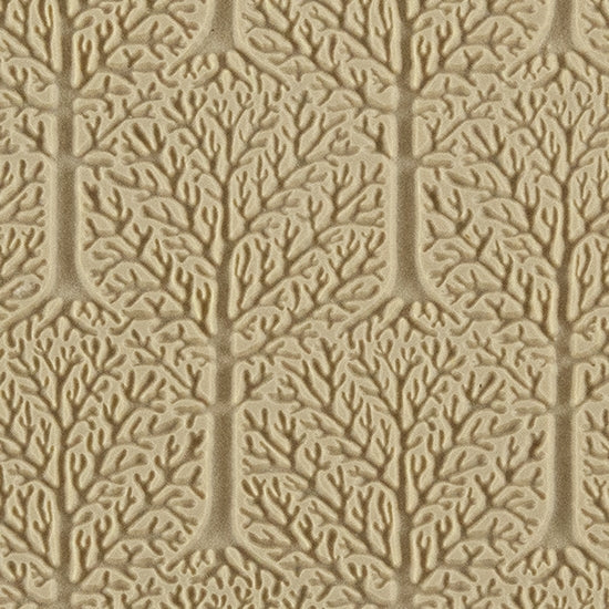 Texture Tile - Lost in the Woods Embossed. Beige Texture Tiles are flexible, washable and can be used with any soft clay. Spritz with CoolSlip or dust on Dry Powder Release for stick-free impressions when using metal clay and polymer clay.