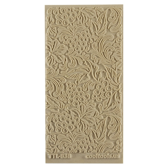 Texture Tile - Tuscany Dreams. Beige Texture Tiles are flexible, washable and can be used with any soft clay. Spritz with CoolSlip or dust on Dry Powder Release for stick-free impressions when using metal clay and polymer clay.