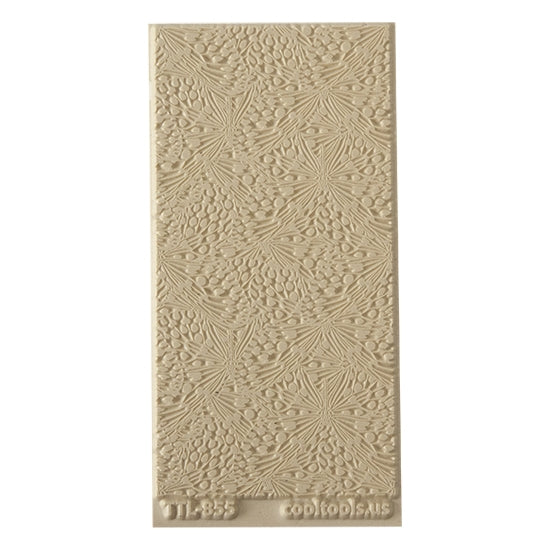 Texture Tile - Butterfly Wings. Beige Texture Tiles are flexible, washable and can be used with any soft clay. Spritz with CoolSlip or dust on Dry Powder Release for stick-free impressions when using metal clay and polymer clay.