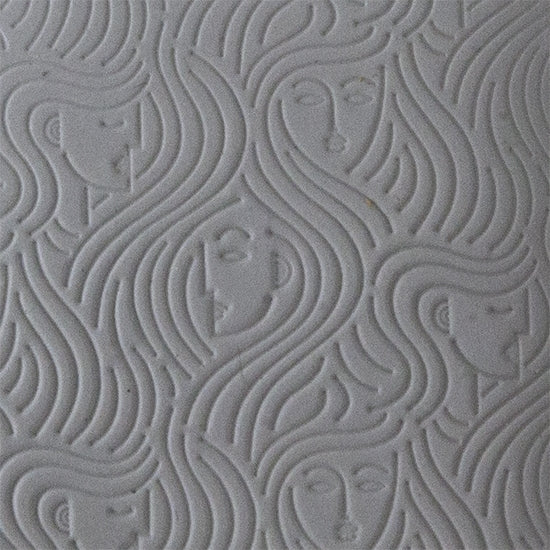 Texture Tile - In the Wind sample rolled into clay