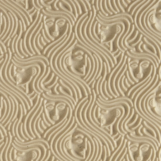 Texture Tile - In the Wind. Beige Texture Tiles are flexible, washable and can be used with any soft clay. Spritz with CoolSlip or dust on Dry Powder Release for stick-free impressions when using metal clay and polymer clay.