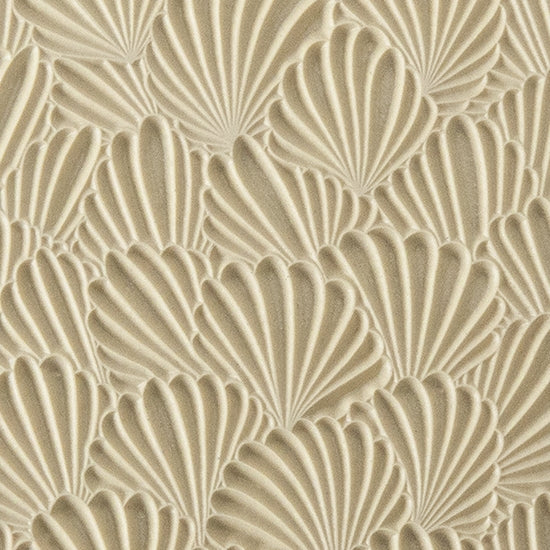 Texture Tile - In The Current. Beige Texture Tiles are flexible, washable and can be used with any soft clay. Spritz with CoolSlip or dust on Dry Powder Release for stick-free impressions when using metal clay and polymer clay.