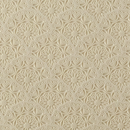 Texture Tile - Medallion Motif. Beige Texture Tiles are flexible, washable and can be used with any soft clay. Spritz with CoolSlip or dust on Dry Powder Release for stick-free impressions when using metal clay and polymer clay.