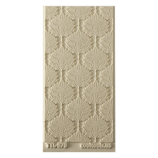 Texture Tile - Henna Blooms. Beige Texture Tiles are flexible, washable and can be used with any soft clay. Spritz with CoolSlip or dust on Dry Powder Release for stick-free impressions when using metal clay and polymer clay.