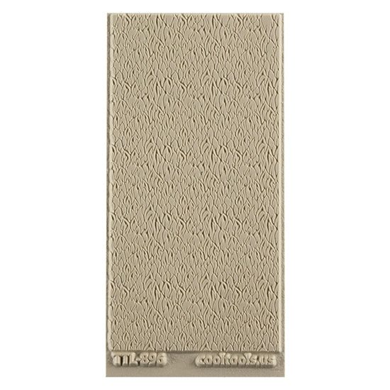 Texture Tile - Flames Embossed. Beige Texture Tiles are flexible, washable and can be used with any soft clay. Spritz with CoolSlip or dust on Dry Powder Release for stick-free impressions when using metal clay and polymer clay.