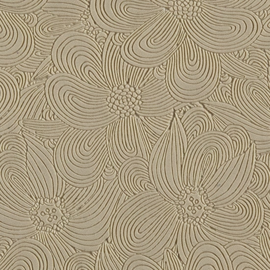 Texture Tile - Whimsy Lines Embossed. Beige Texture Tiles are flexible, washable and can be used with any soft clay. Spritz with CoolSlip or dust on Dry Powder Release for stick-free impressions when using metal clay and polymer clay.