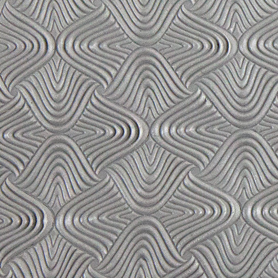 Texture Tile - Woven Illusion sample rolled into clay