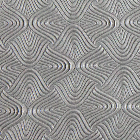 Texture Tile - Woven Illusion sample rolled into clay