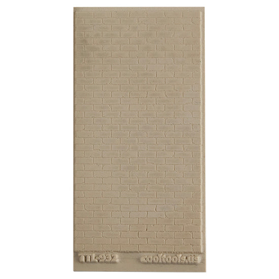 Texture Tile - Brick Wall. Beige Texture Tiles are flexible, washable and can be used with any soft clay. Spritz with CoolSlip or dust on Dry Powder Release for stick-free impressions when using metal clay and polymer clay.