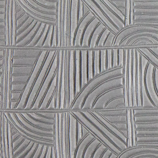 Texture Tile - Line Doodles sample rolled into clay