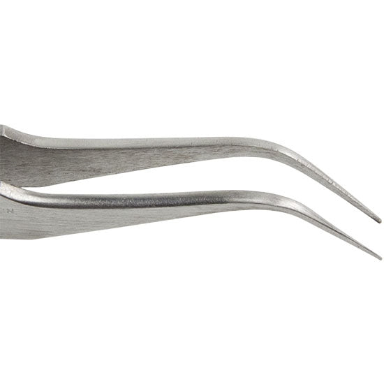 Tweezers - Stainless Steel Extra Fine Precision Bent Tip