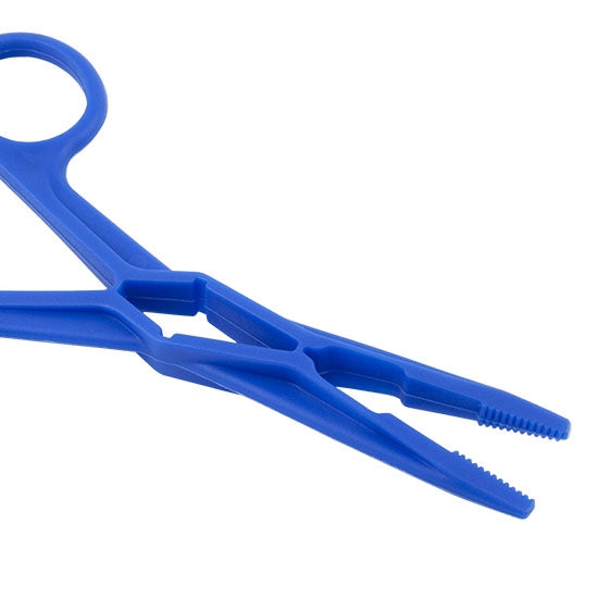 Tweezers - blue Plastic Hemostats