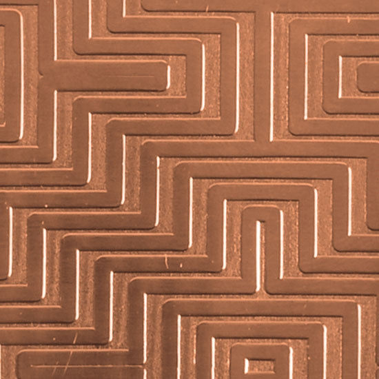 Textured Metal - Mayan Maze - Copper