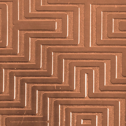 Textured Metal - Mayan Maze - Copper