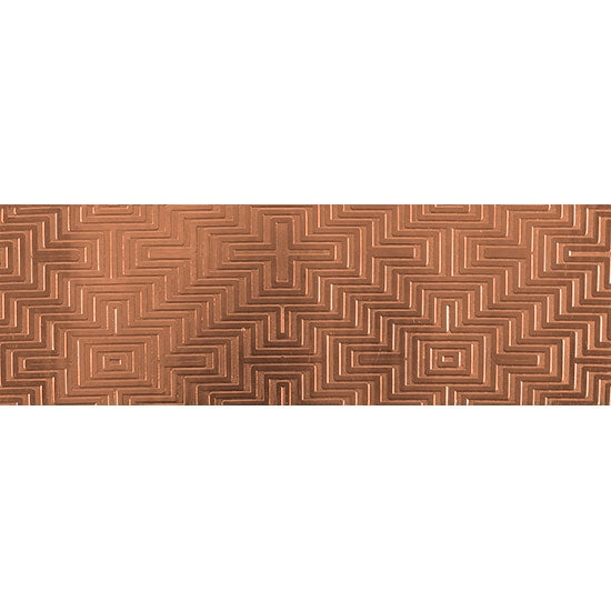 Textured Metal - Mayan Maze - Copper