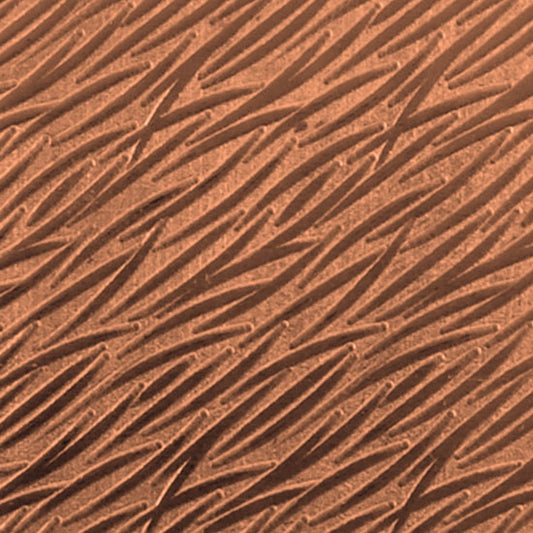 Textured Metal - Banana Leaves - Copper