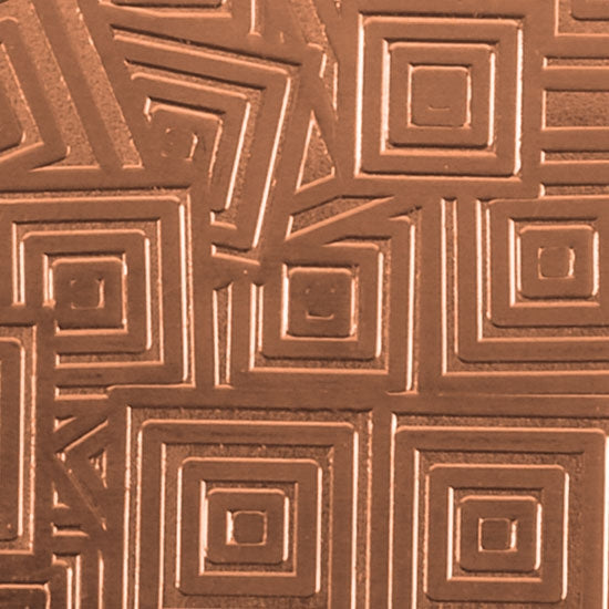 Textured Metal - Square Upon Square - Copper