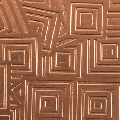 Textured Metal - Square Upon Square - Copper