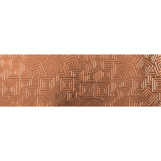 Textured Metal - Square Upon Square - Copper