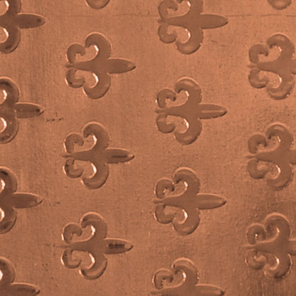 Textured Metal - Fleur de Lis Parade - Copper