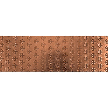 Textured Metal - Fleur de Lis Parade - Copper
