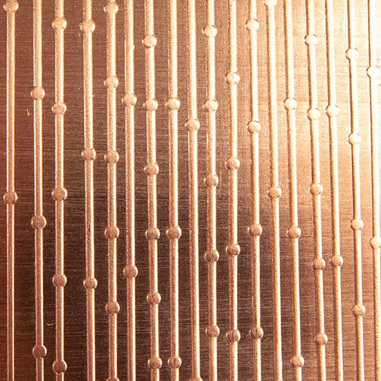 Textured Metal - Beaded Curtain - Copper