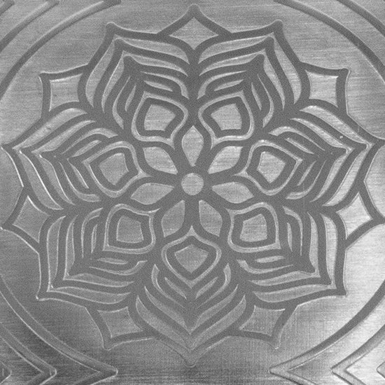 Textured Metal - Blooming Mandala silver