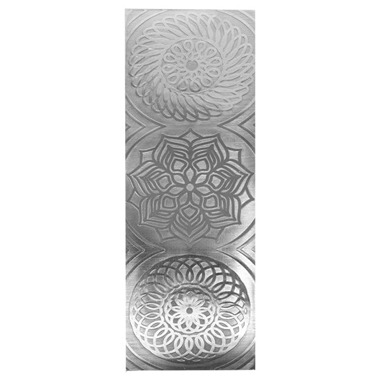 Textured Metal - Blooming Mandala silver