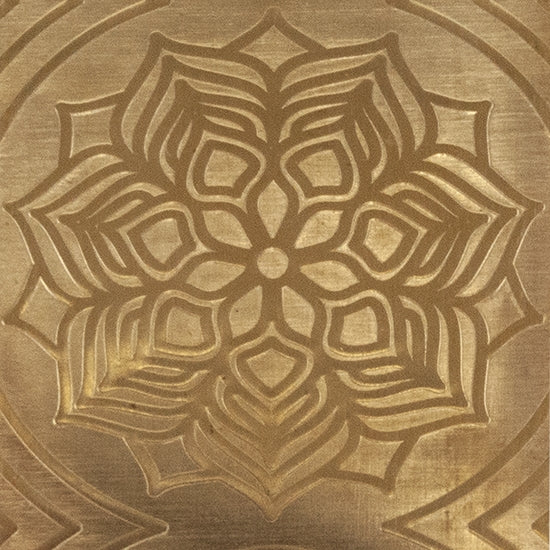 Textured Metal - Blooming Mandala bronze