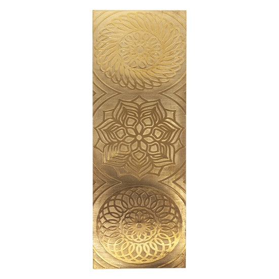 Textured Metal - Blooming Mandala bronze