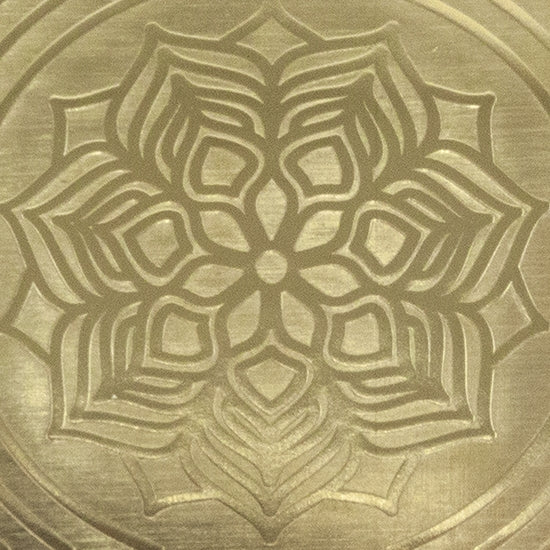 Textured Metal - Blooming Mandala brass