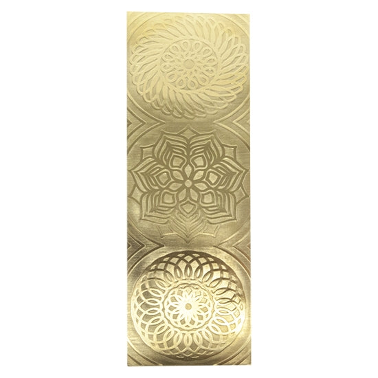 Textured Metal - Blooming Mandala brass